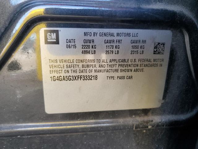 2015 BUICK LACROSSE #3287555999