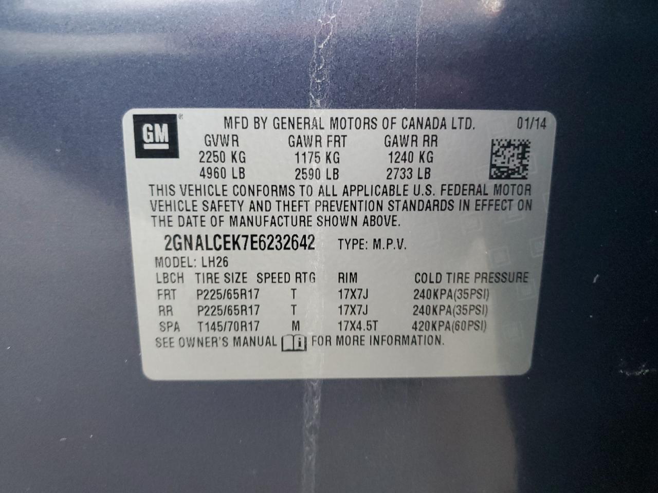 CHEVROLET EQUINOX LT