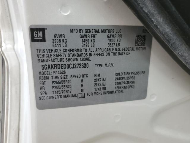 2012 BUICK ENCLAVE - 5GAKRDED0CJ273330