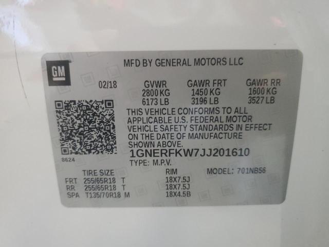 2018 CHEVROLET TRAVERSE L - 1GNERFKW7JJ201610