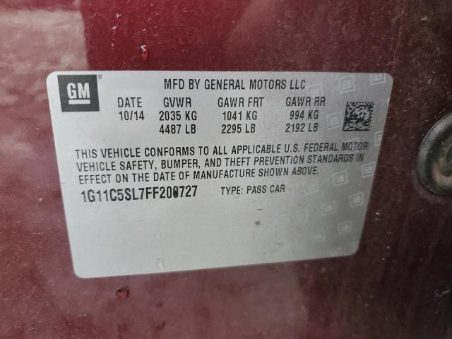 2015 CHEVROLET MALIBU 1LT #3297142509