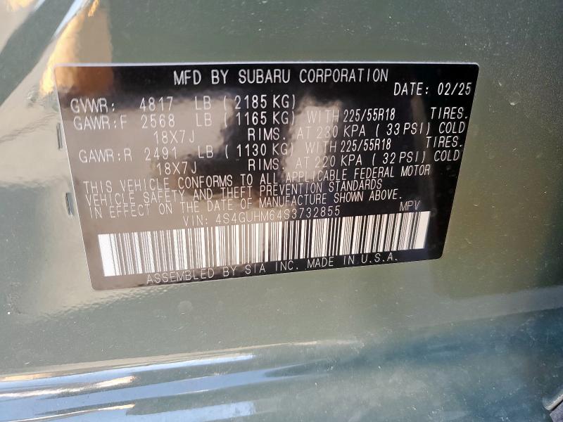 2025 SUBARU CROSSTREK - 4S4GUHM64S3732855