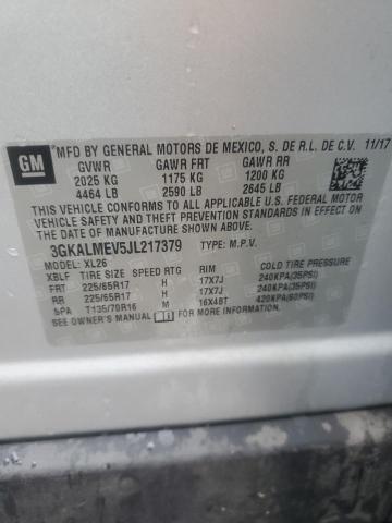 2018 GMC TERRAIN SL 3GKALMEV5JL217379