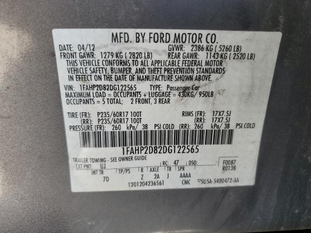 2013 FORD TAURUS SE - 1FAHP2D82DG122565