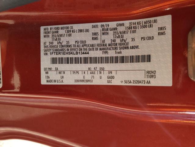 2019 FORD RANGER XL - 1FTER1EH5KLB13444