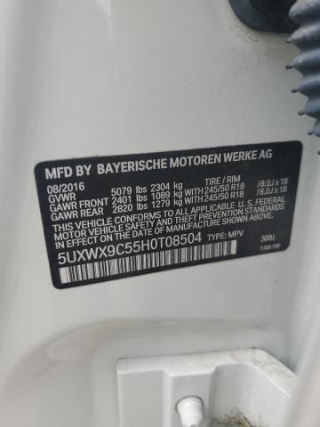 2017 BMW X3 XDRIVE2 - 5UXWX9C55H0T08504