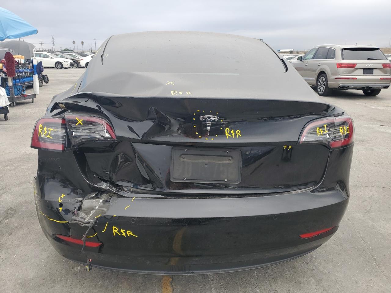 Lot #3317146981 2022 TESLA MODEL 3