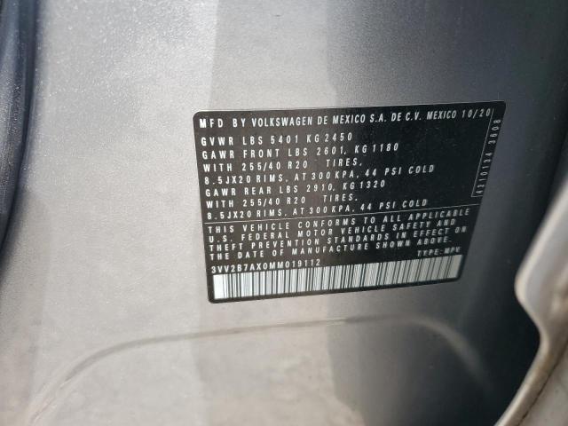 2021 VOLKSWAGEN TIGUAN SE - 3VV2B7AX0MM019112