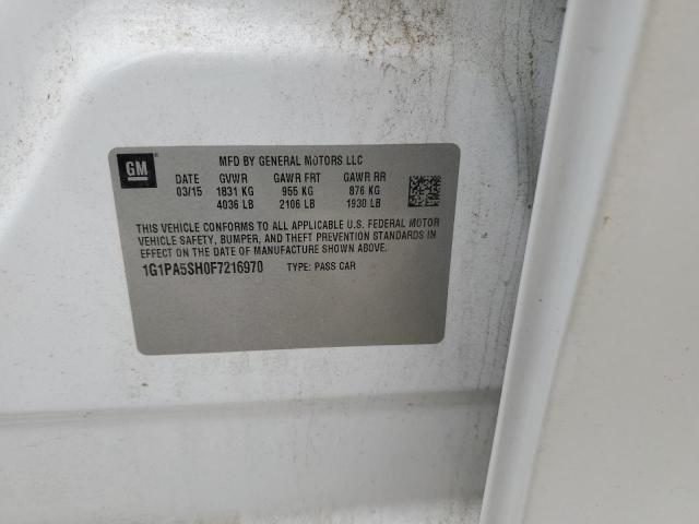 2015 CHEV CRUZE LS - 1G1PA5SH0F7216970