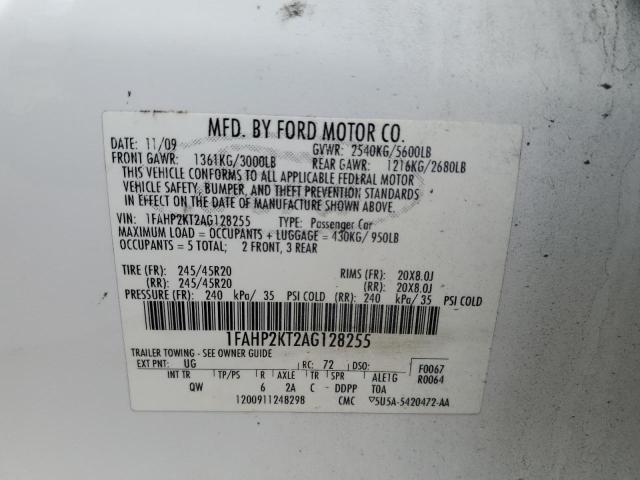 2010 FORD TAURUS SHO #3259372286