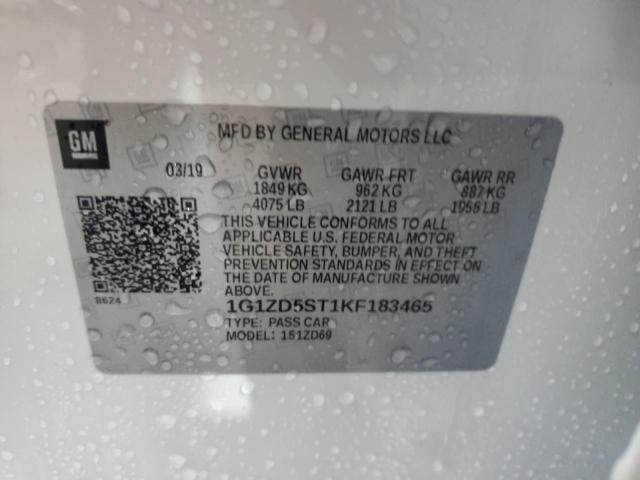 2019 CHEVROLET MALIBU LT #3290246290