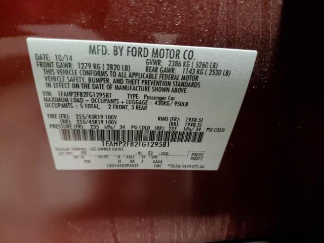 2015 FORD TAURUS LIM - 1FAHP2F82FG129581