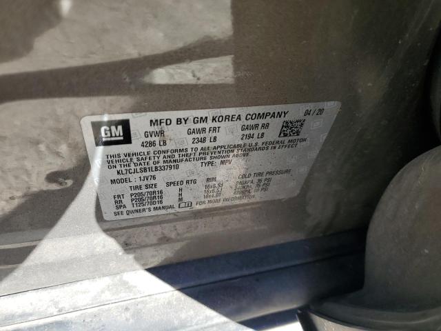 2020 CHEVROLET TRAX 1LT - KL7CJLSB1LB337910