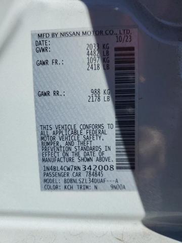 2024 NISSAN ALTIMA SR #3296639016