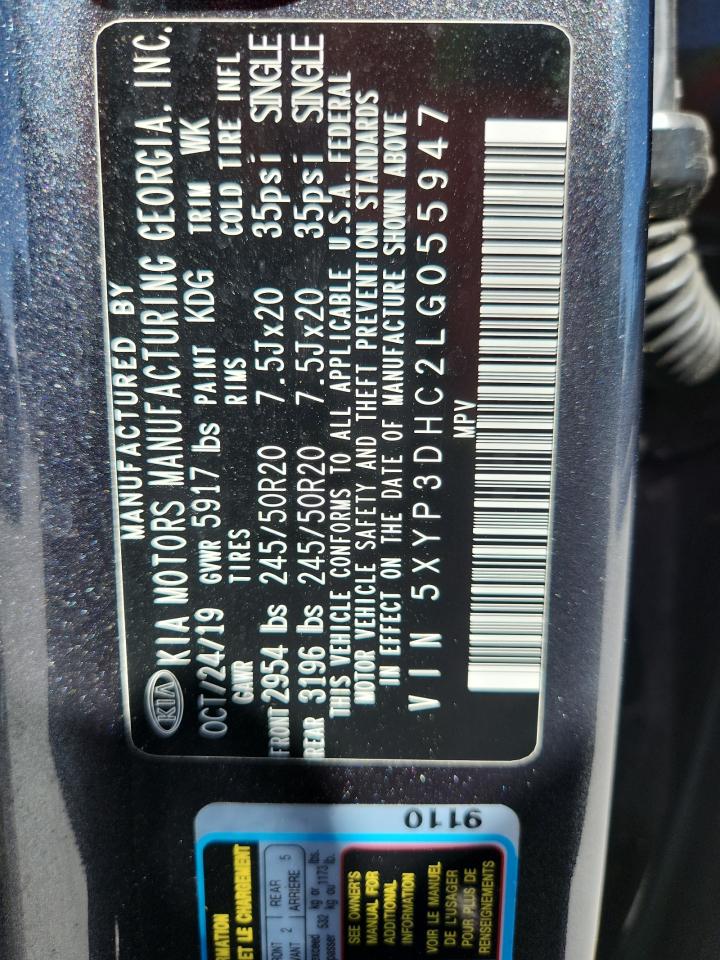 Lot #3316093284 2020 KIA TELLURIDE