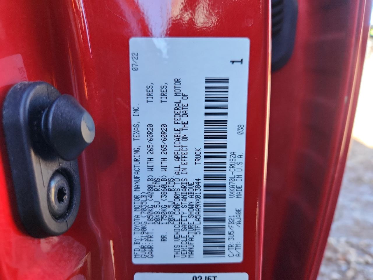 TOYOTA TUNDRA DOUBLE CAB SR