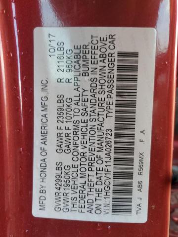 2018 HONDA ACCORD LX #3294585052