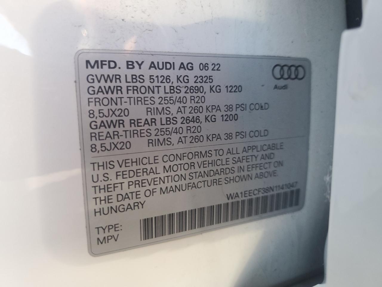 AUDI Q3 PREMIUM PLUS S LINE 45