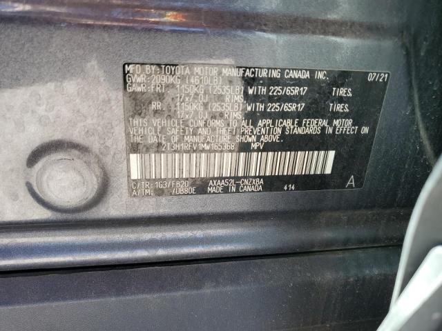 2021 TOYOTA RAV4 LE #3301945413