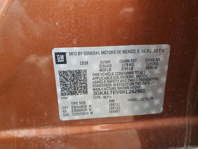 2019 GMC TERRAIN SLE 3GKALTEV6KL262861