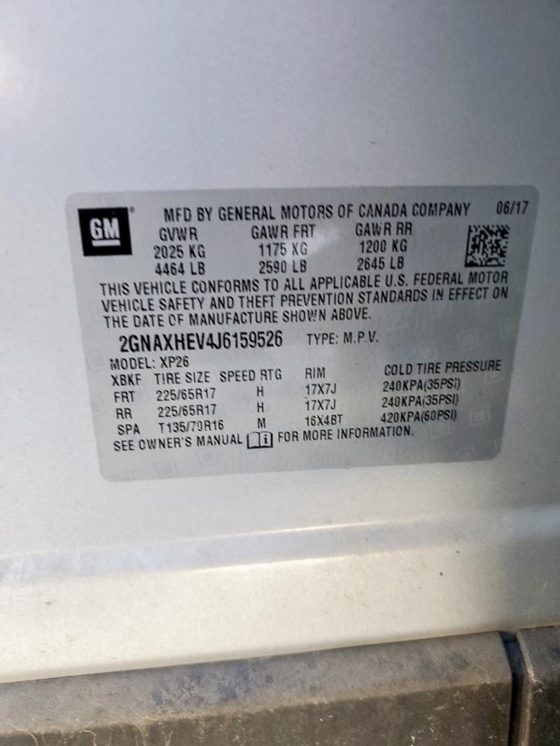 2018 CHEVROLET EQUINOX LS - 2GNAXHEV4J6159526