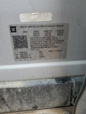 2019 CHEVROLET EQUINOX LT - 2GNAXUEV8K6271384