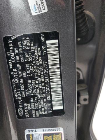 2020 HYUNDAI TUCSON LIM KM8J3CAL8LU139727