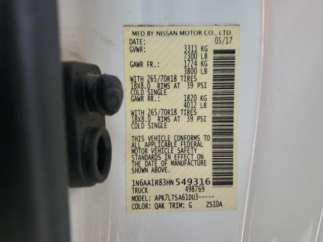 2017 NISSAN TITAN S #3265703218