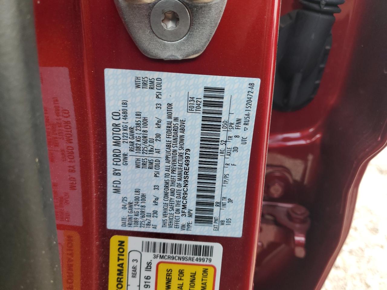 FORD BRONCO SPORT OUTER BANKS