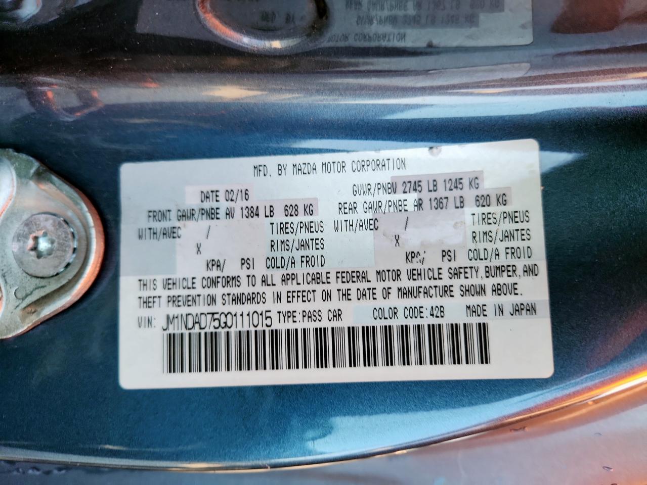 MAZDA MX-5 GRAND TOURING