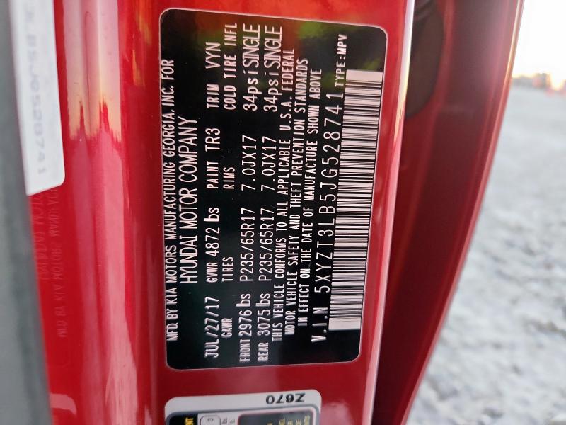 2018 HYUNDAI SANTA FE S 5XYZT3LB5JG528741