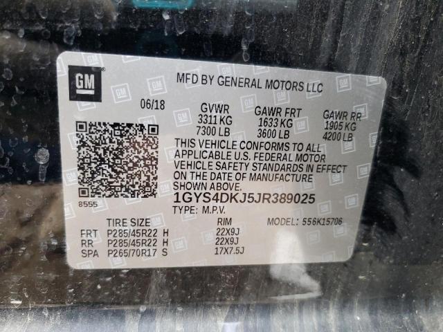2018 CADILLAC ESCALADE PLATINUM 1GYS4DKJ5JR389025