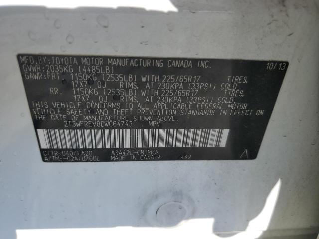 2013 TOYOTA RAV4 XLE - 2T3WFREV8DW064743