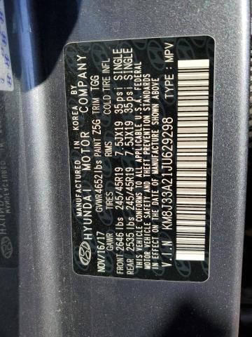 2018 HYUNDAI TUCSON VAL KM8J33A21JU629298