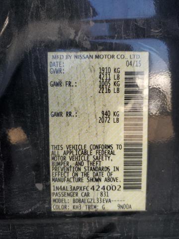 2015 NISSAN ALTIMA 2.5 - 1N4AL3APXFC424002