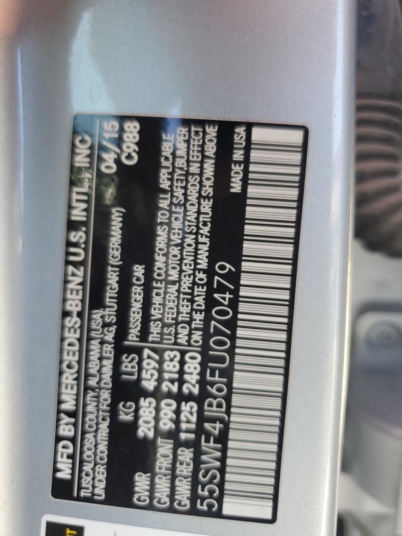 2015 MERCEDES-BENZ C 300 55SWF4JB6FU070479