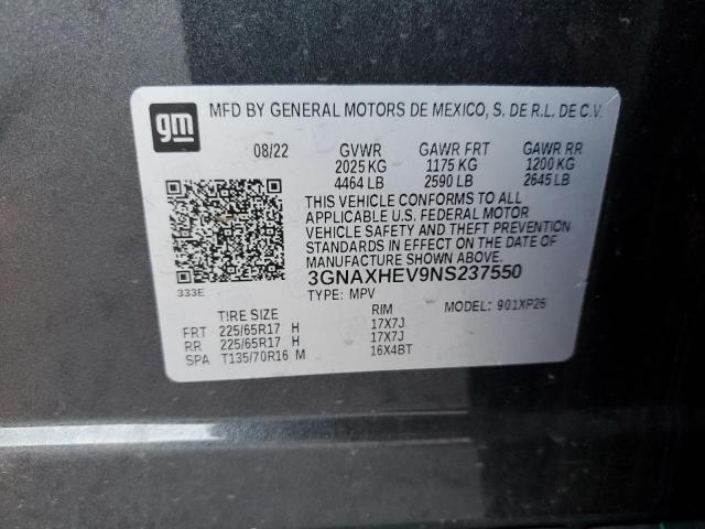 2022 CHEVROLET EQUINOX LS - 3GNAXHEV9NS237550