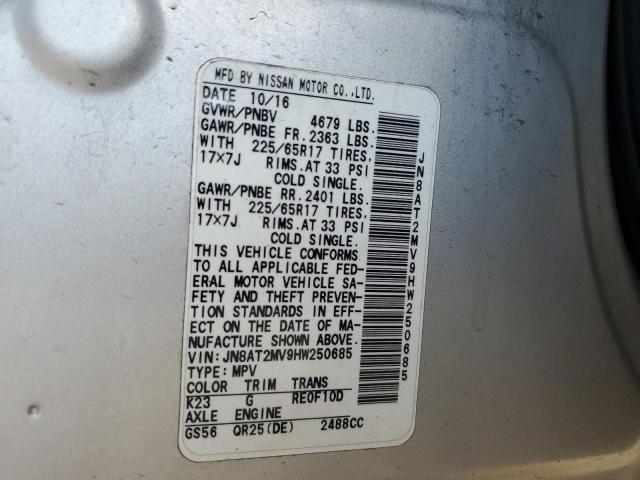 2017 NISSAN ROGUE S JN8AT2MV9HW250685