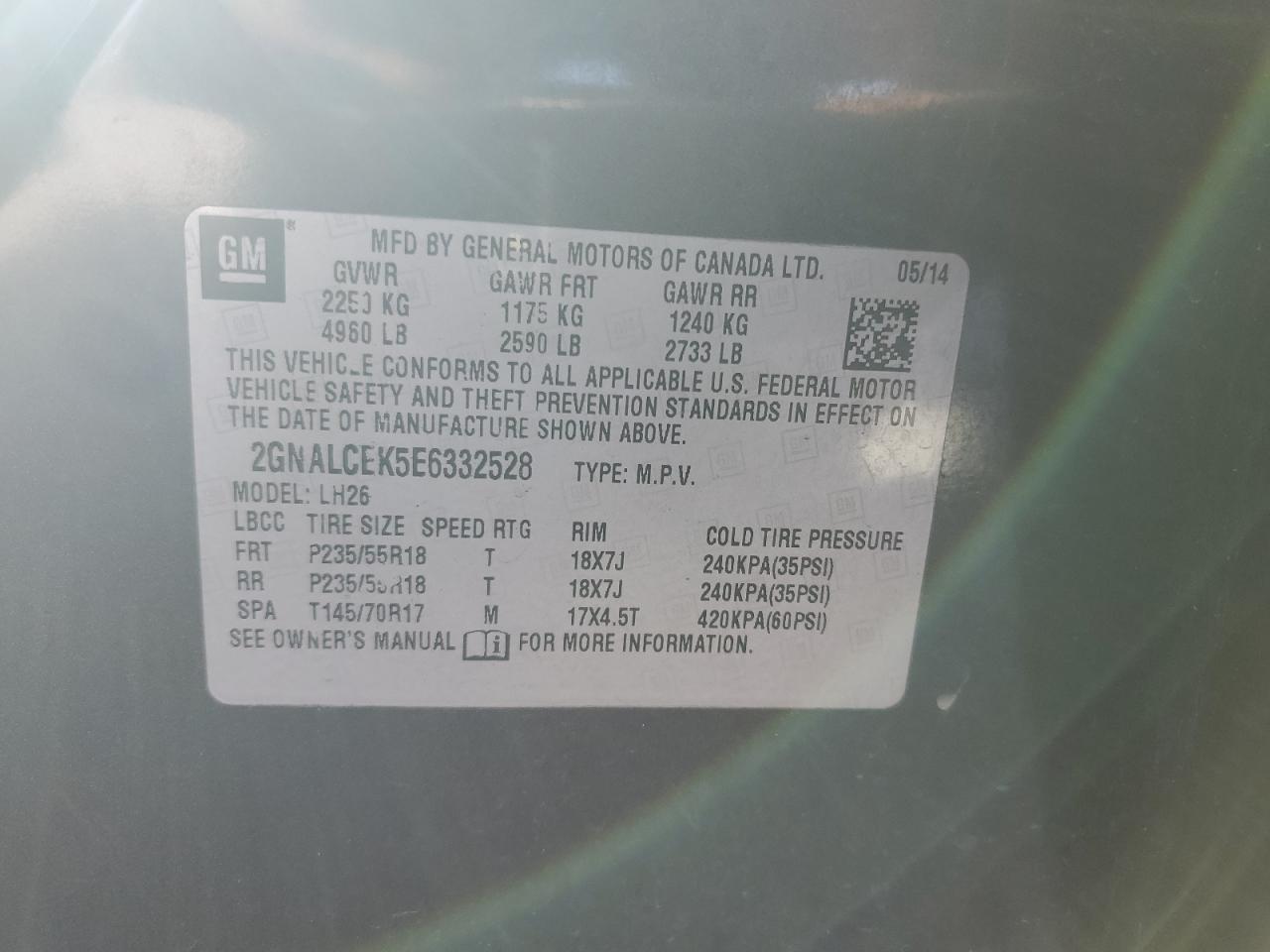 CHEVROLET EQUINOX LT