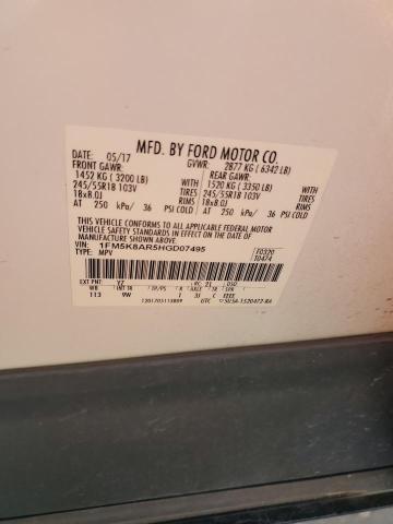 2017 FORD EXPLORER P - 1FM5K8AR5HGD07495