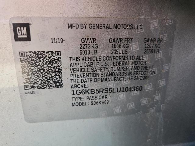 2020 CADILLAC CT6 LUXURY - 1G6KB5RS5LU104360