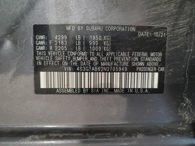 2022 SUBARU IMPREZA - 4S3GTAB62N3705949