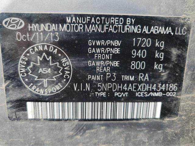 2013 HYUNDAI ELANTRA GL - 5NPDH4AEXDH434186