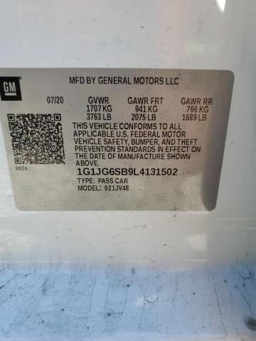 2020 CHEVROLET SONIC 1G1JG6SB9L4131502