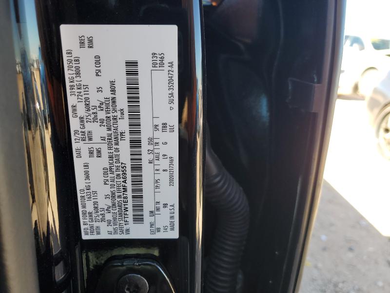 2021 FORD F150 SUPER - 1FTFW1E87MFA69557