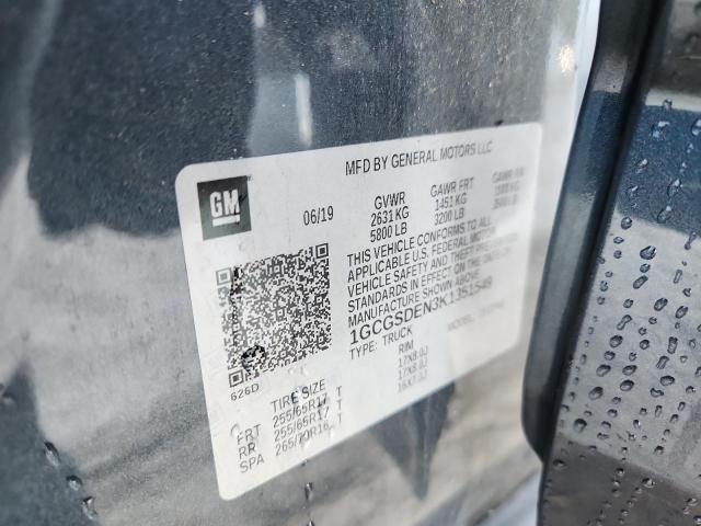 2019 CHEVROLET COLORADO Z 1GCGSDEN3K1351549