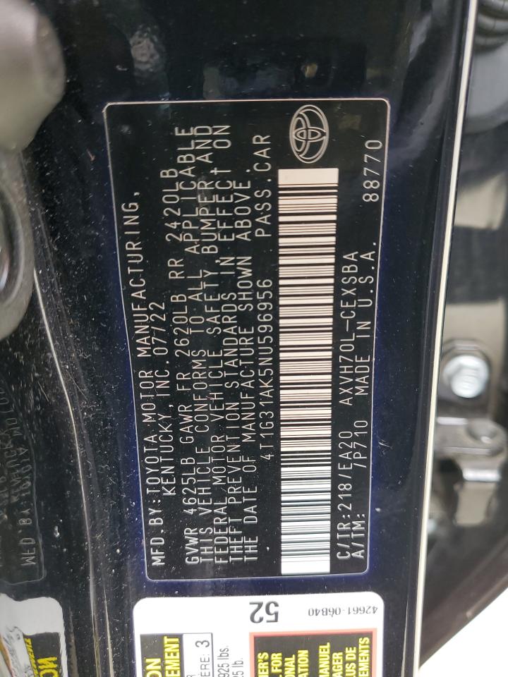 TOYOTA CAMRY NIGHT SHADE