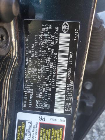 2012 TOYOTA CAMRY BASE - 4T4BF1FK4CR171340