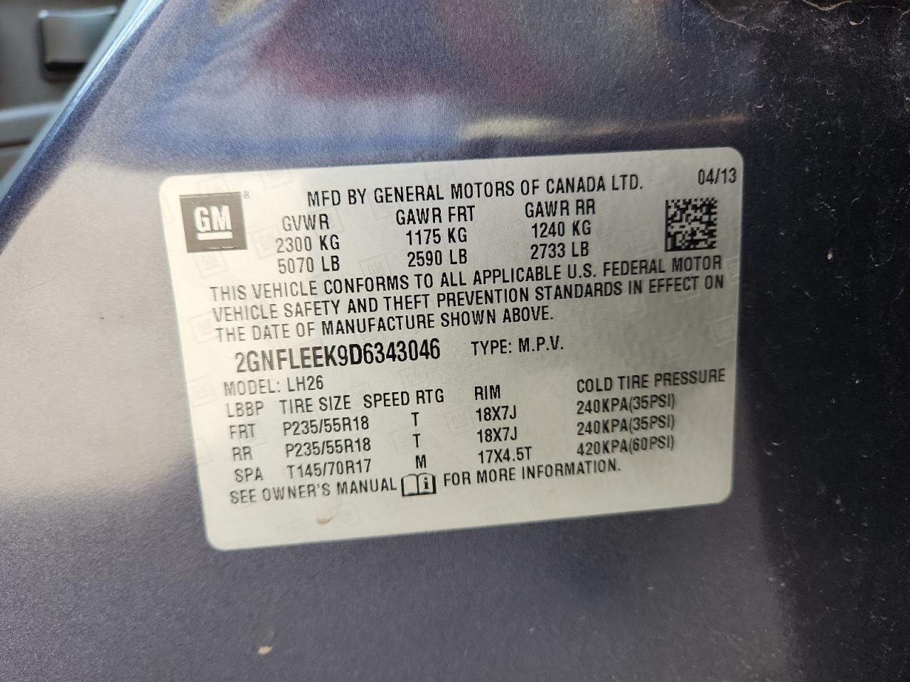 CHEVROLET EQUINOX LT