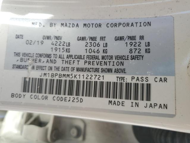 2019 MAZDA 3 PREFERRE - JM1BPBMM5K1122721